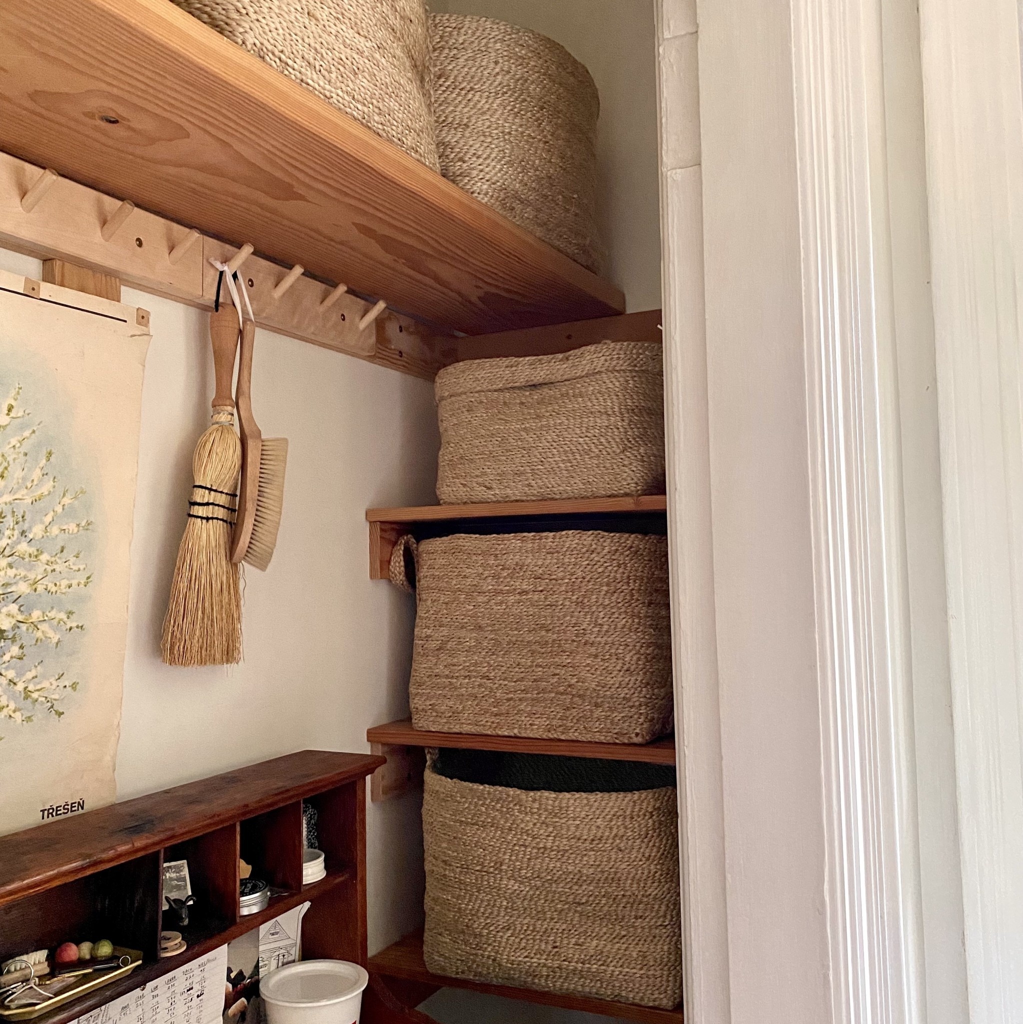 Jute Rectangular Basket with Handles - 14 x 10 x 10"