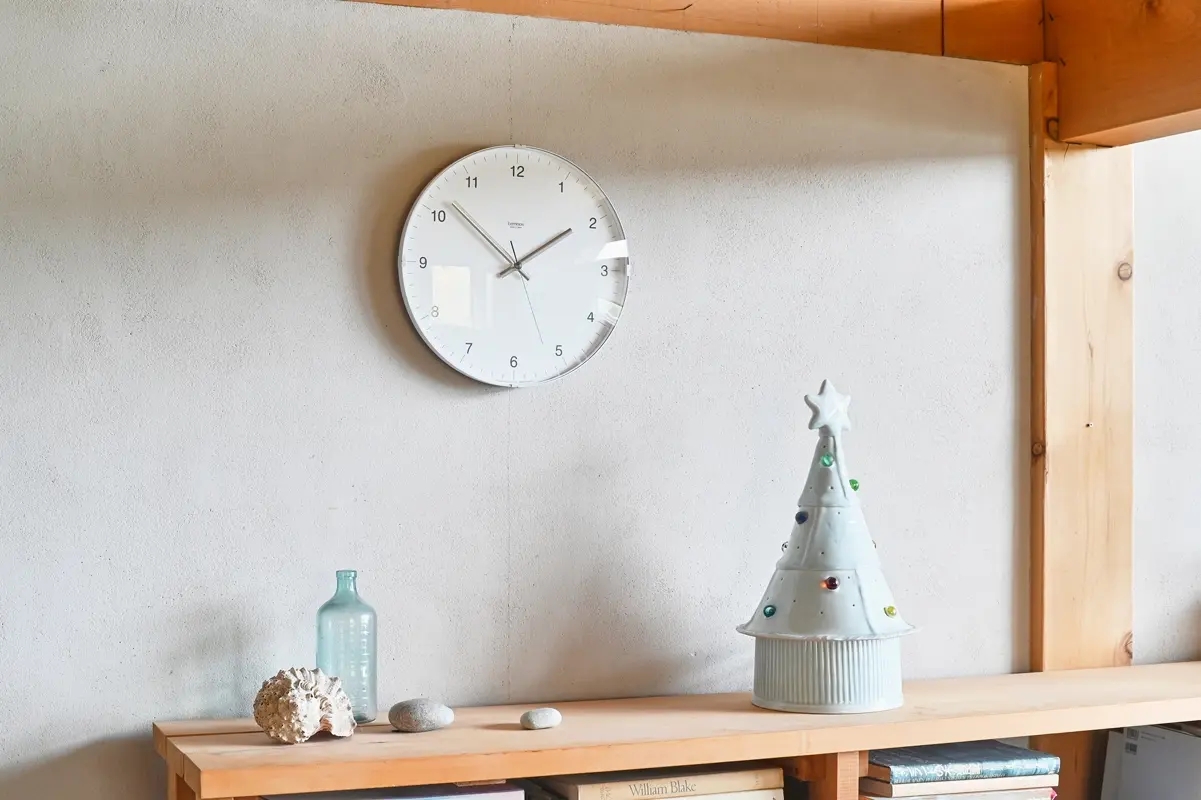 Lemnos Clocks Lemnos White Biome Clock - 12.6"