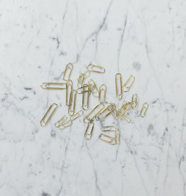Leone Dell’Era 20 Assorted Brass Plated Paper Clips in Muslin Bag - 20 grams