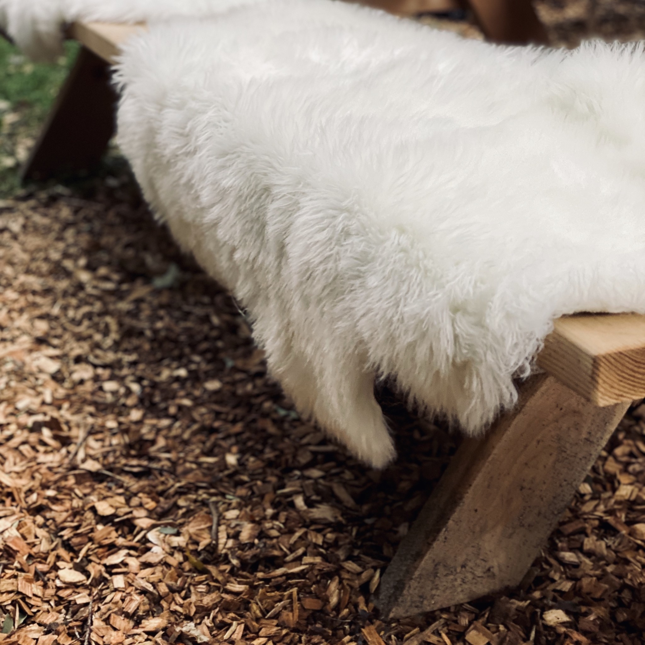 Natural White Rustic Sheepskin