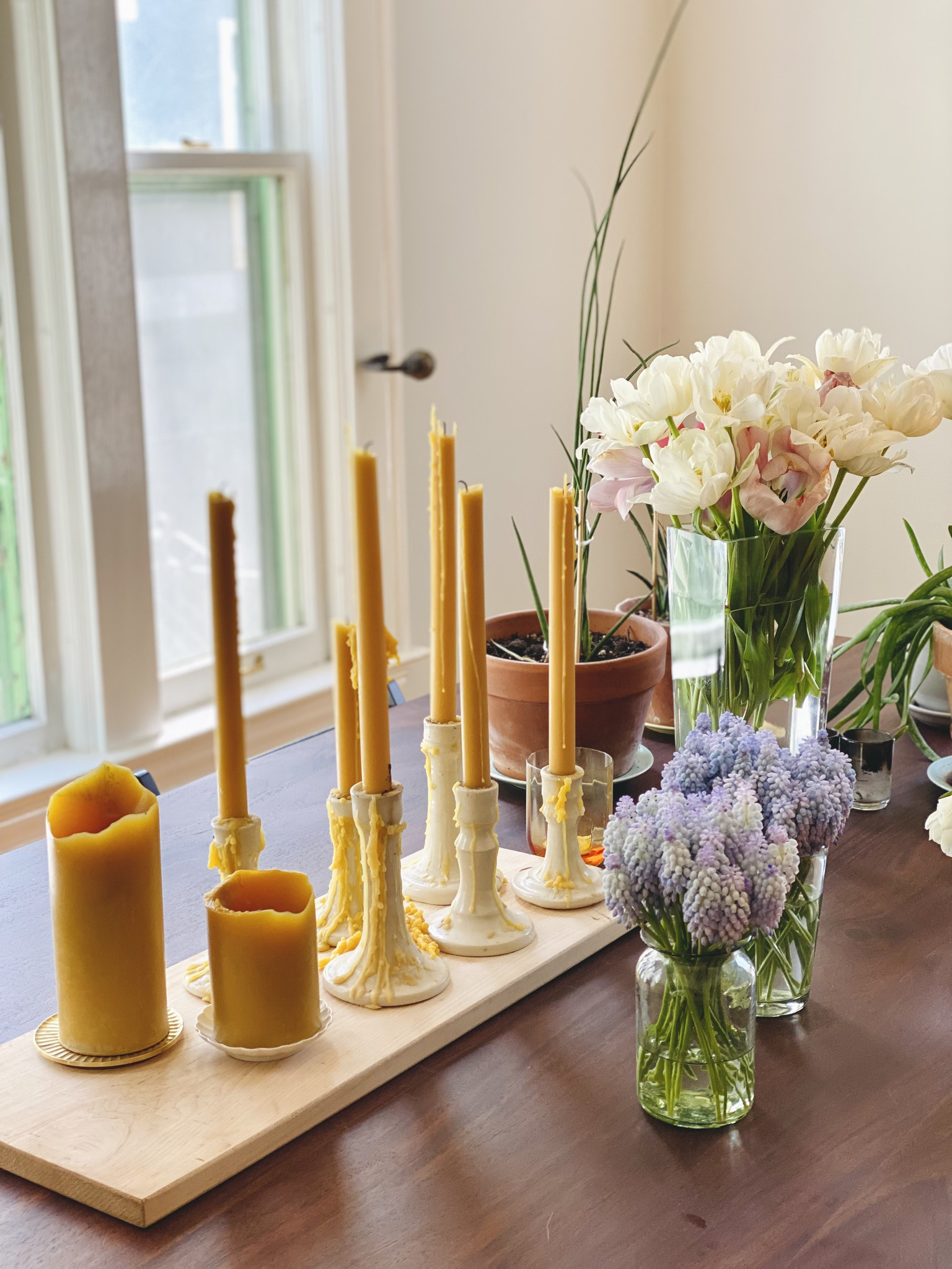 Old Mill Candles Beeswax Pillar Candle - 3.75" Small