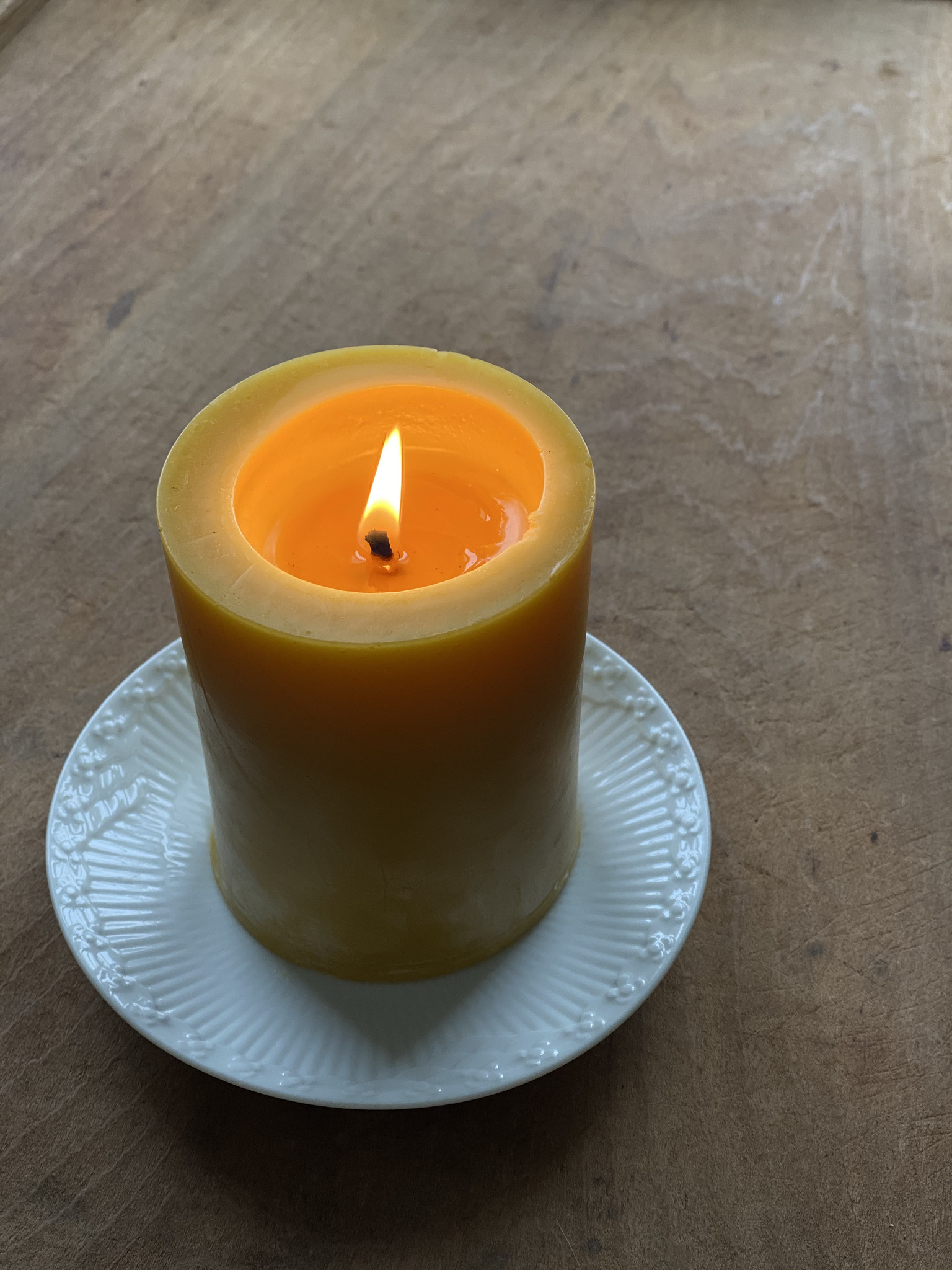Old Mill Candles Beeswax Pillar Candle - 3.75" Small