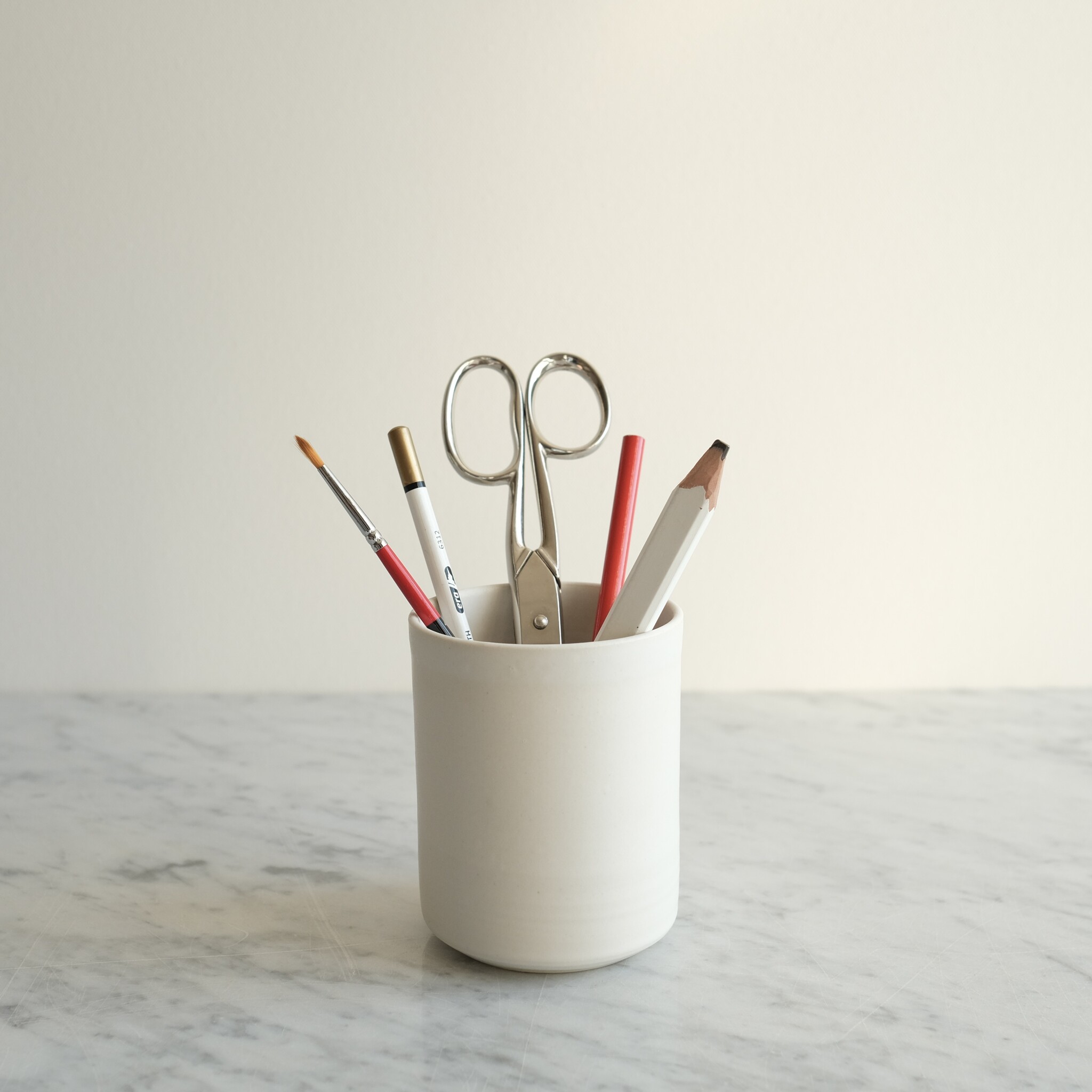 Ritual Matte White Vase or Cup 3.5"