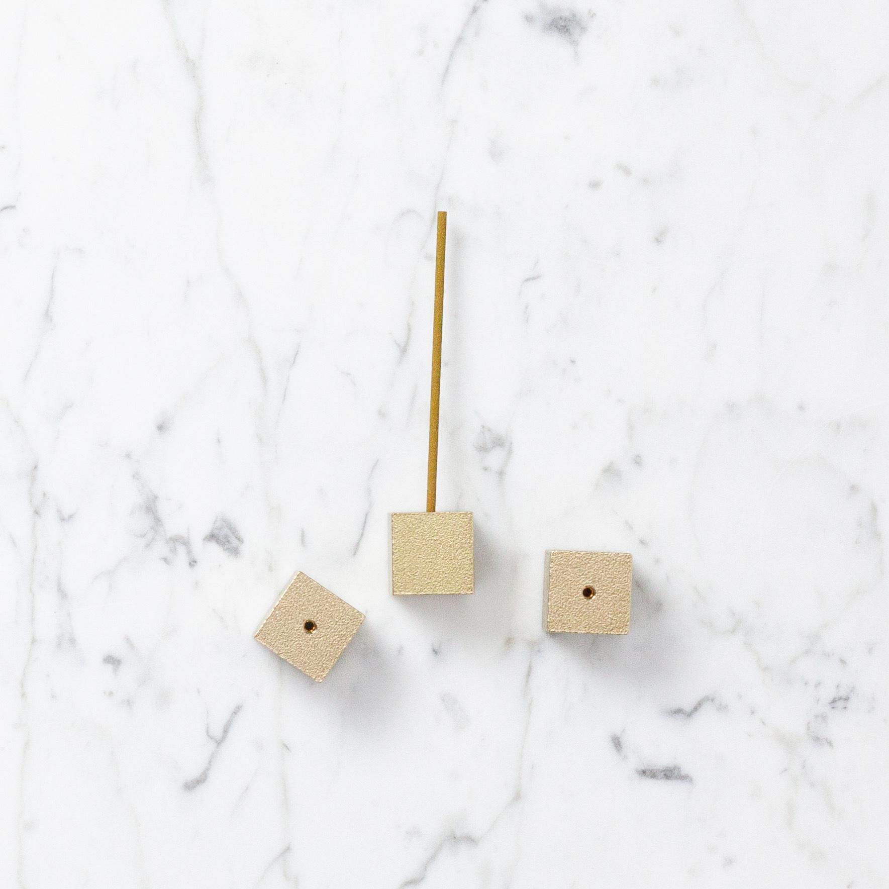 Sumitani Saburo Shoten Cube Incense Holder - Brass