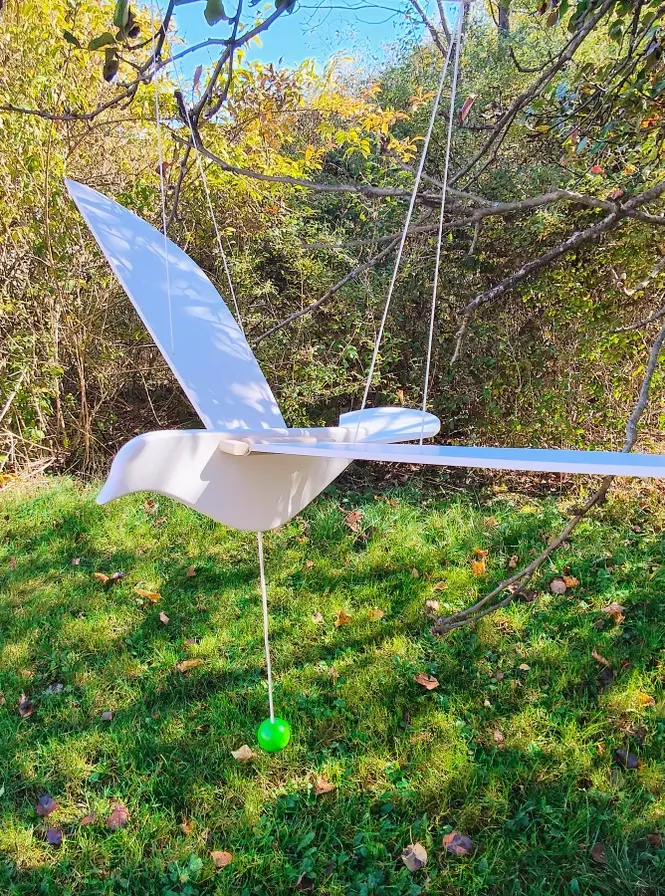 Wooden Dove Mobile
