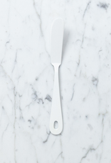 ELFIN Enamelware White Enamel Butter or Cheese Knife